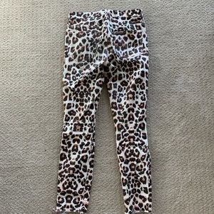 Mother high wasted looker ankle fray